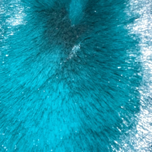 đź’šBoston Proper Emerald Green Ribbed Long Cardigan with Faux Fur Collar - Picture 6 of 6